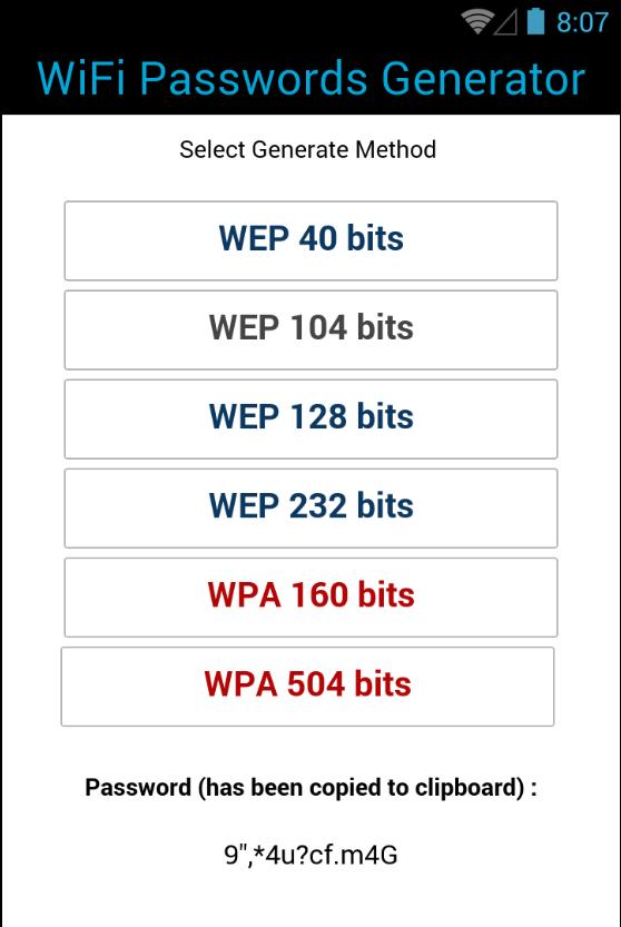 Free WiFi Passwords Generator