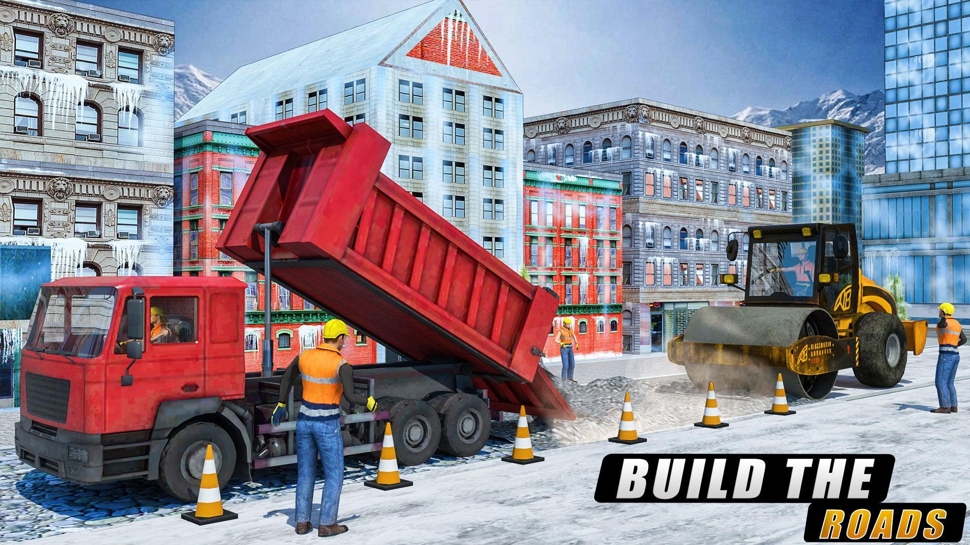 Snow Excavator & Road Construction Games 2020