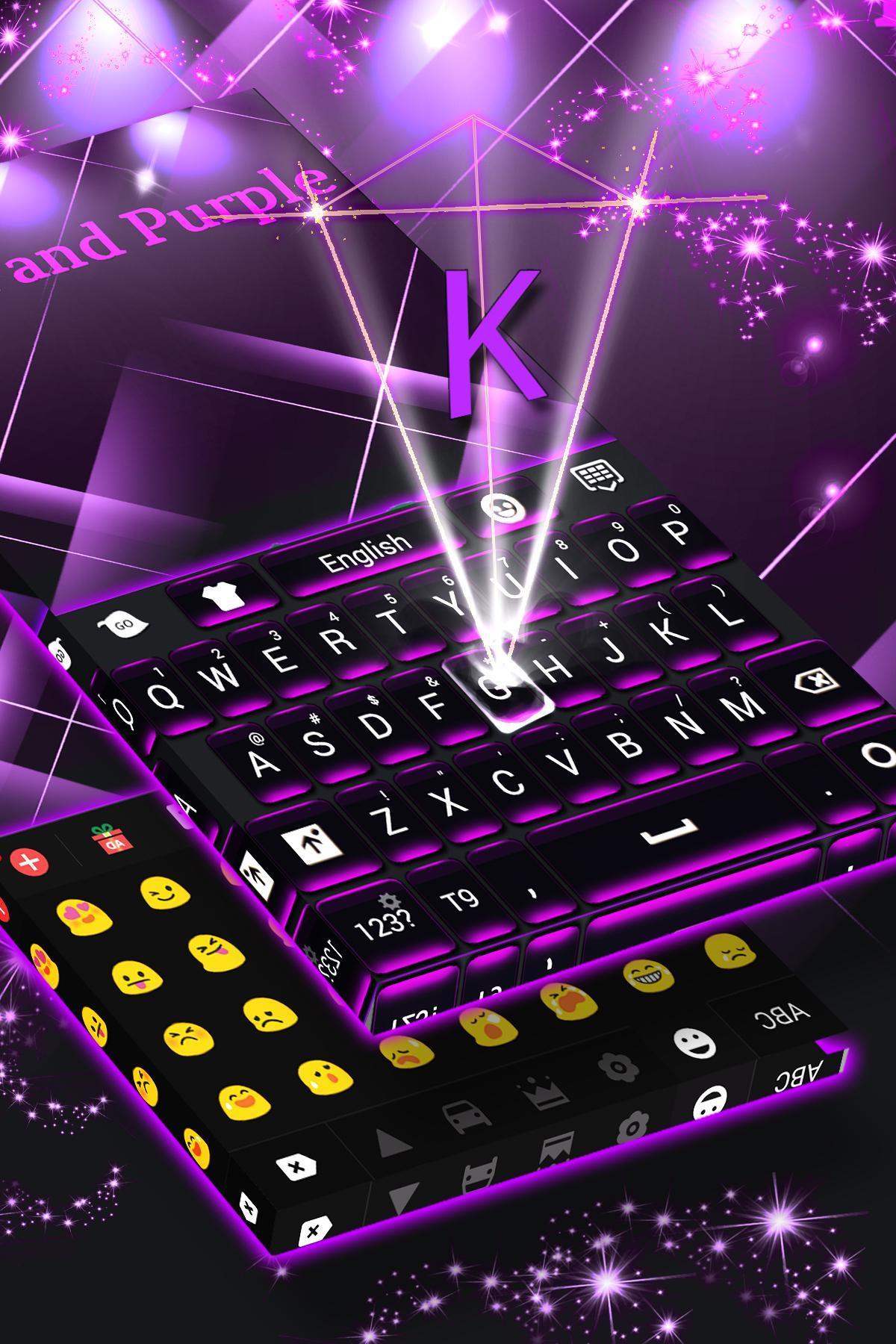 Black and Purple Keyboard
