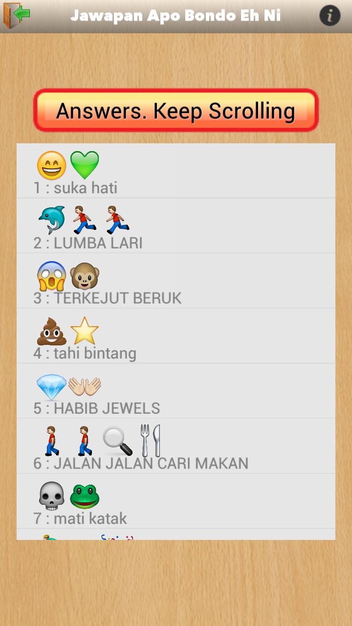 Apo Bondo Eh Ni - Answers