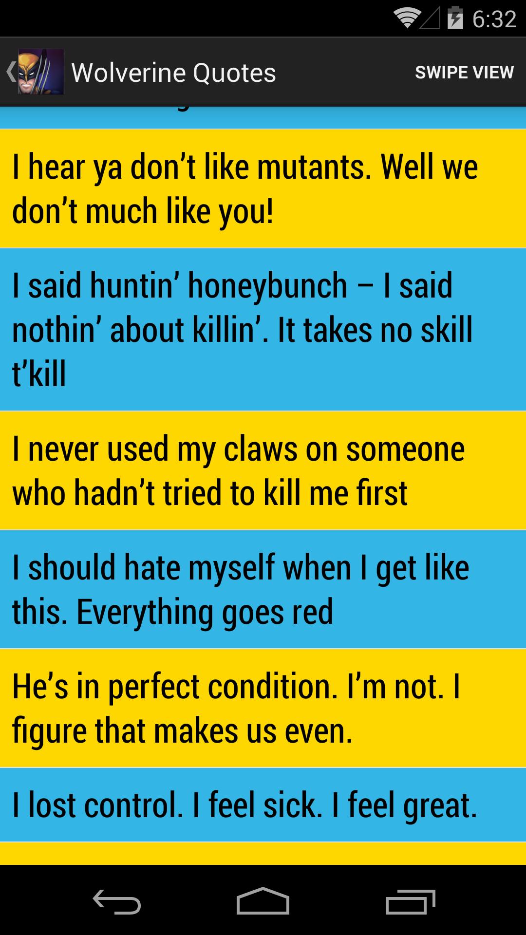 Wolverine Quotes