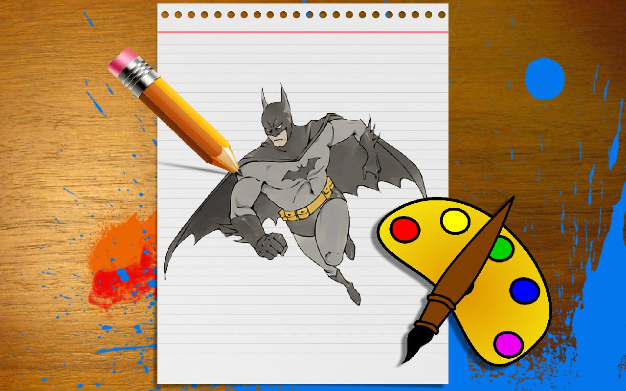 Superhero coloring Game