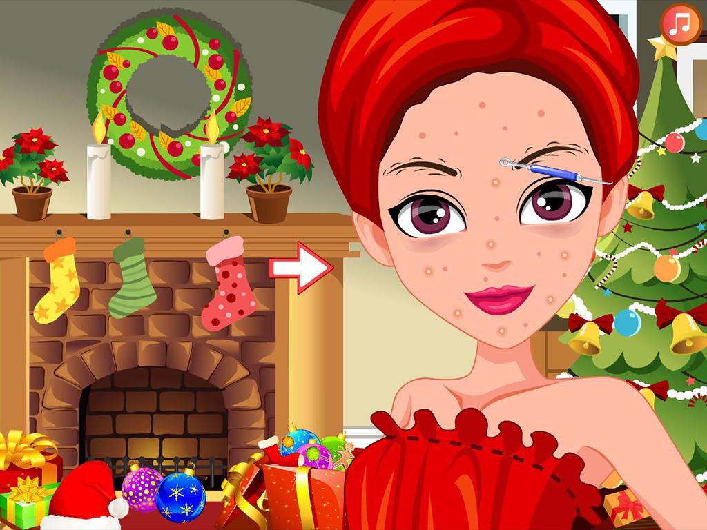 Makeover facial miss santa