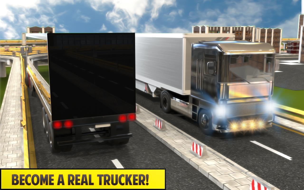 Silver Euro Truck Transporter Driving Sim 2019