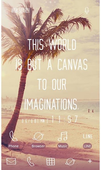 Palm Tree in Hawaii  Theme