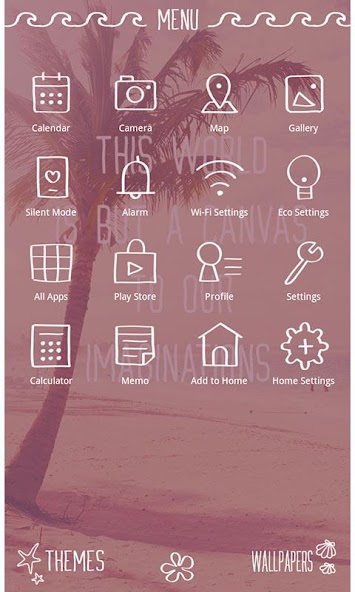 Palm Tree in Hawaii  Theme