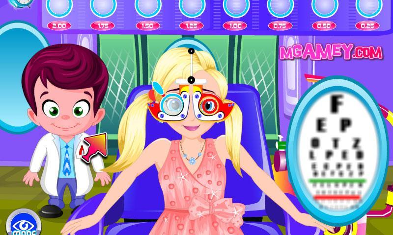 Cute Lisa at the Eye Clinic