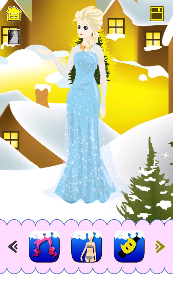 Frozen Princess Dress up