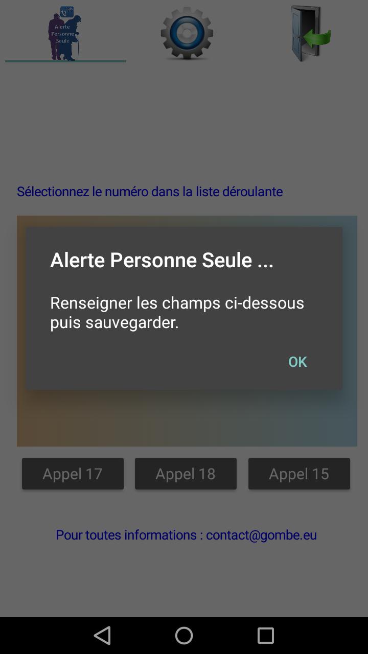 Alerte Personne Seule