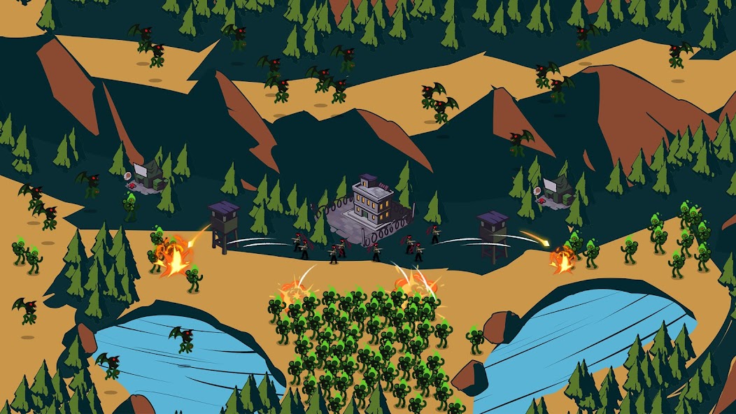 Stick World Z: Zombie War TD