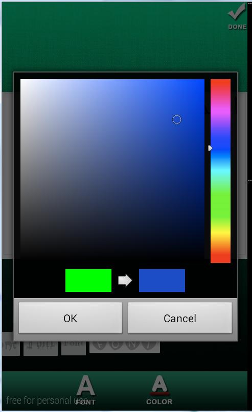 Write on picture caption
