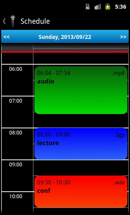 Schedule Voice Recorder