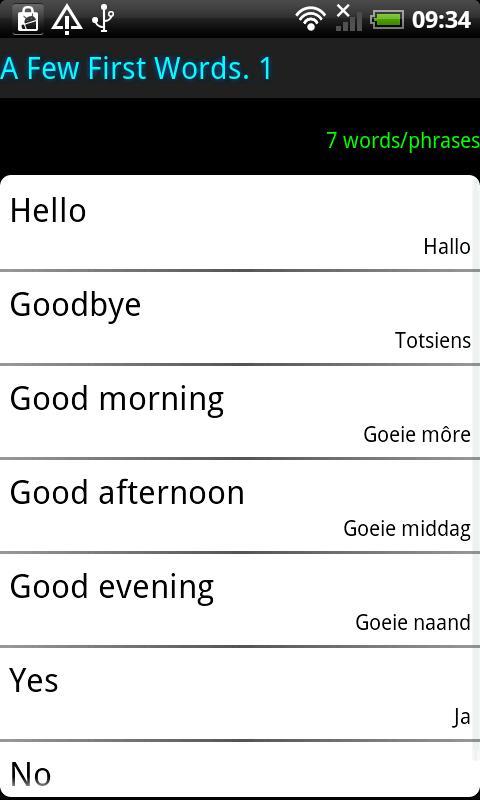 Surface Languages Afrikaans