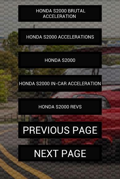 Engine sounds of S2000