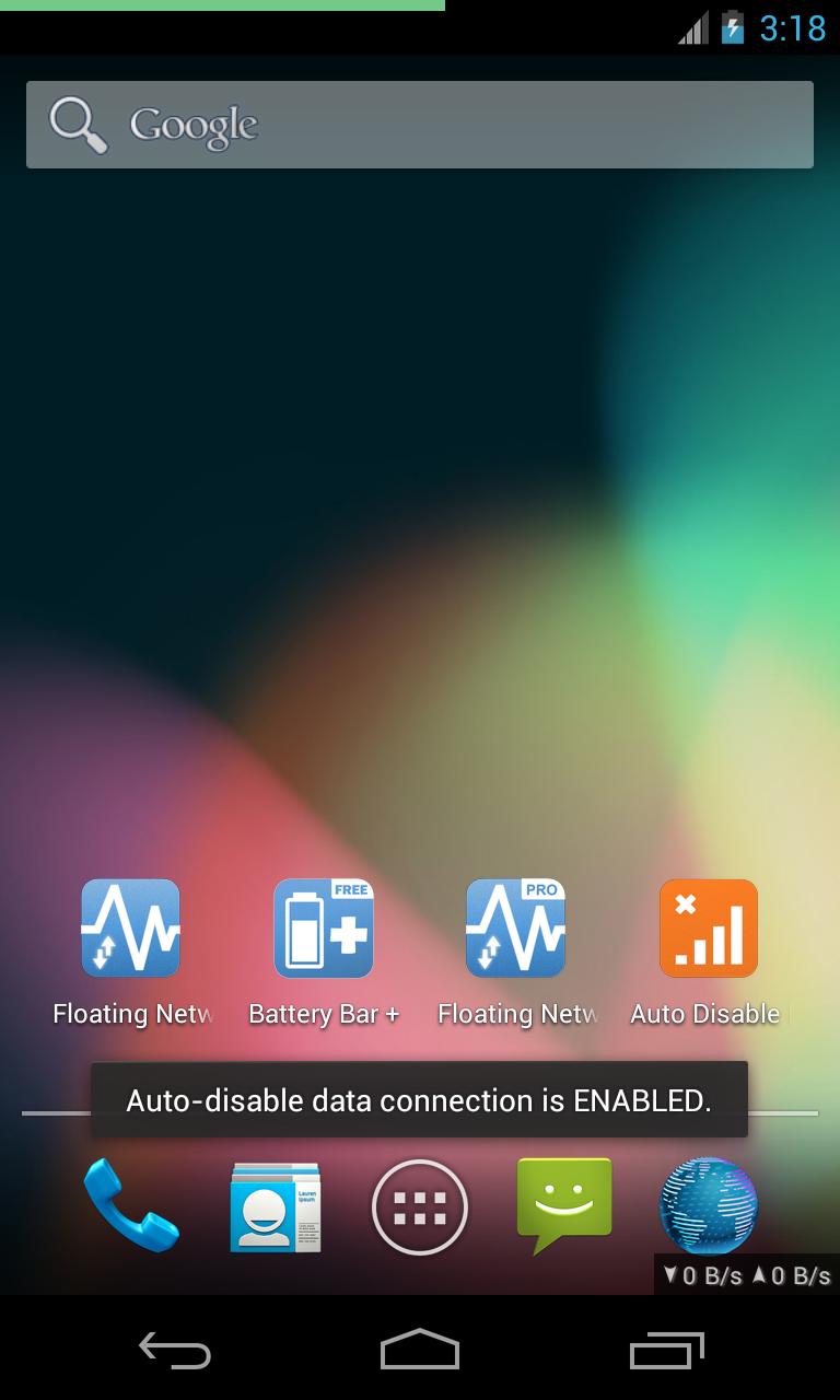 Auto Disable Data Connection
