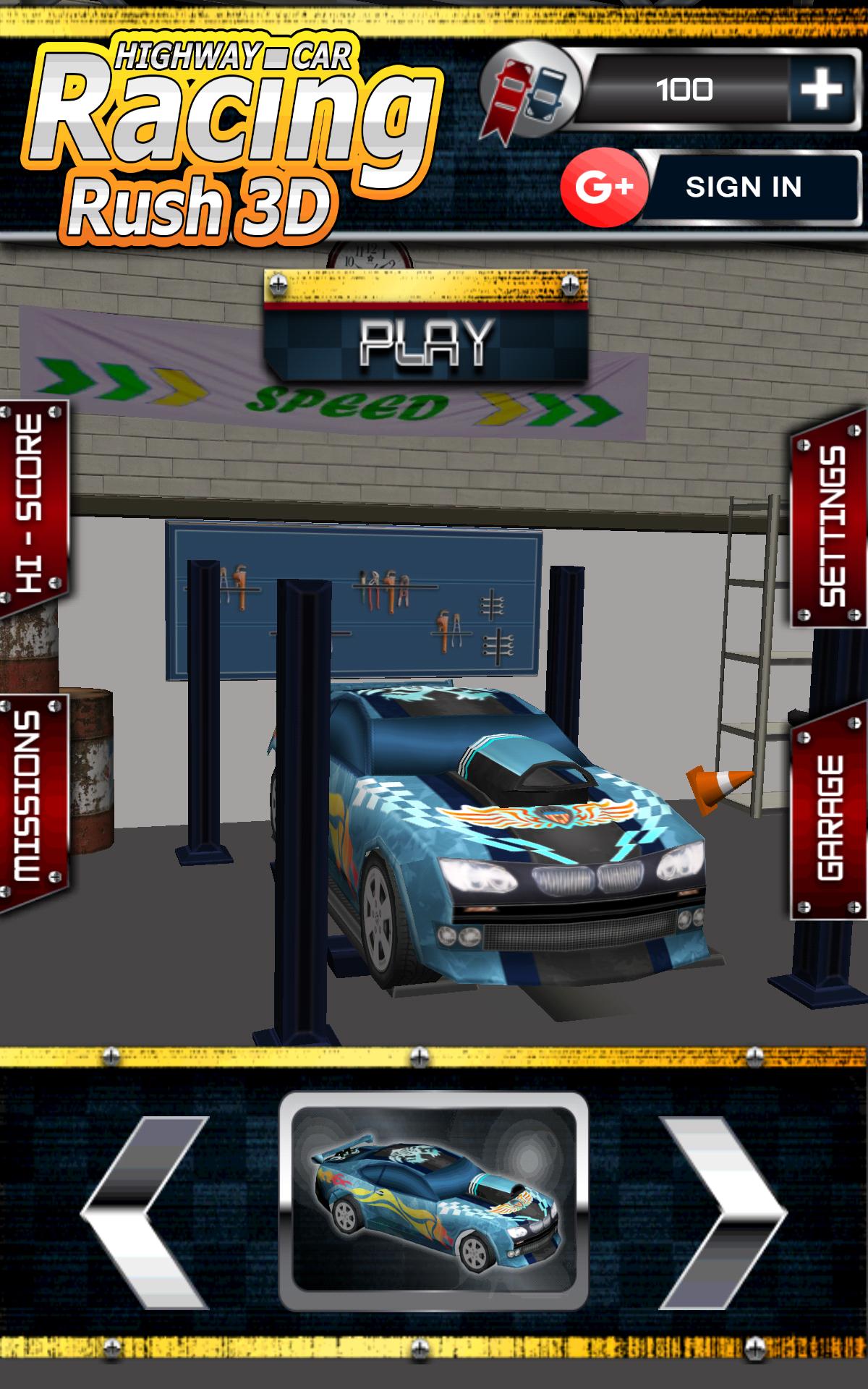 Highway Car Racing Rush 3D