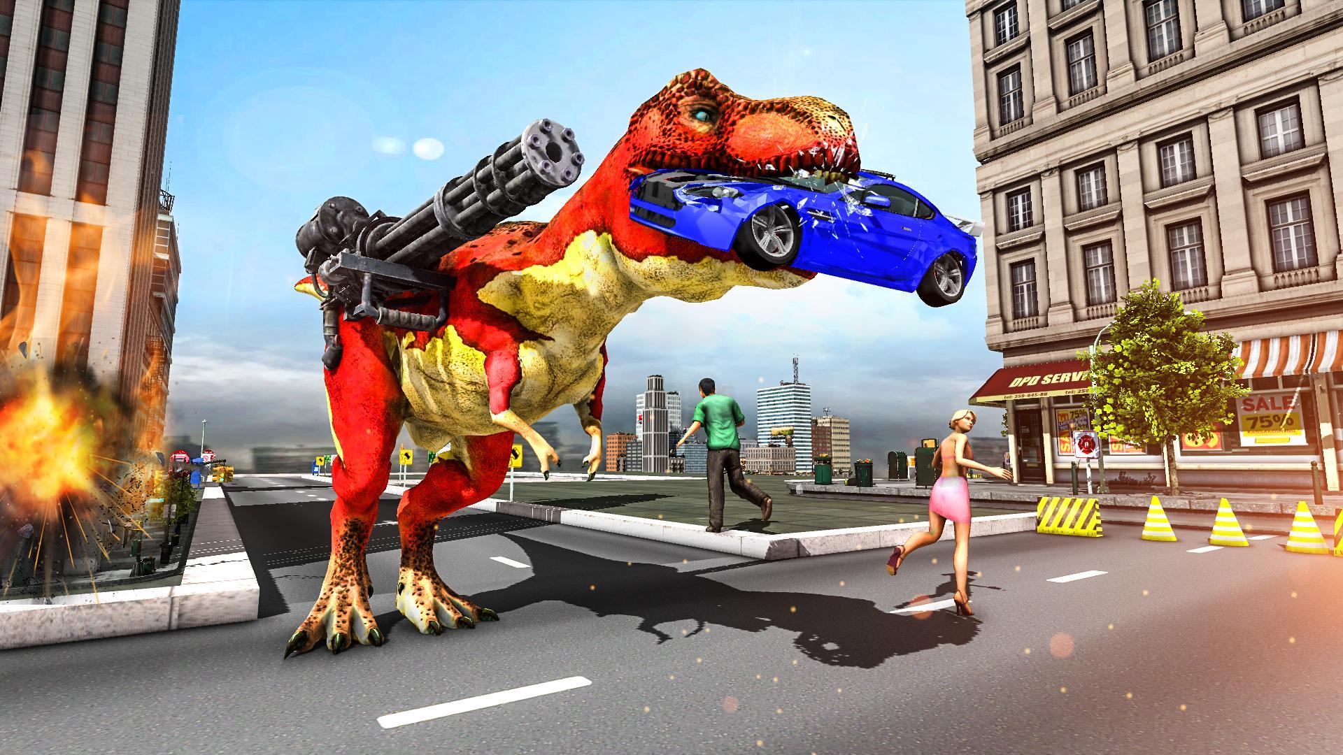T-Rex Rampage : Dinosaur City Smasher