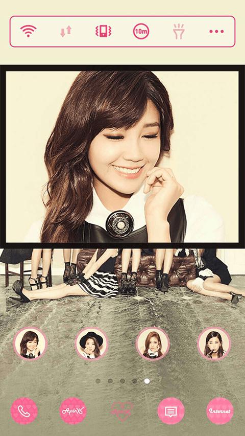 Pink LUV LINELauncher Theme