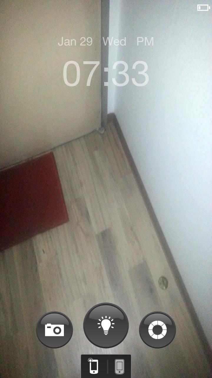 Flash Light+Camera+Clock