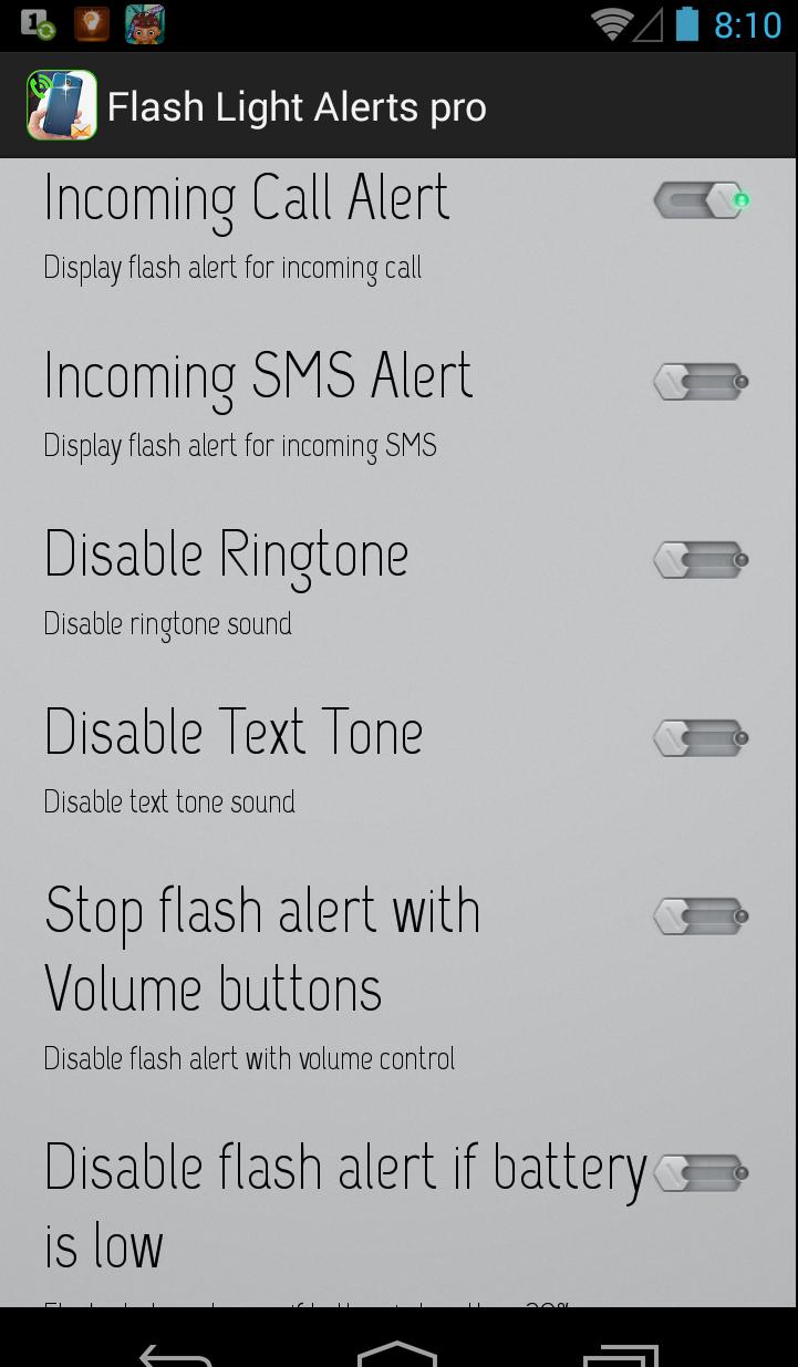 Flash Light Alerts pro