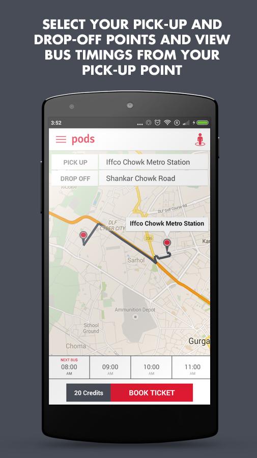 Pods - Transit Bus in Gurgaon