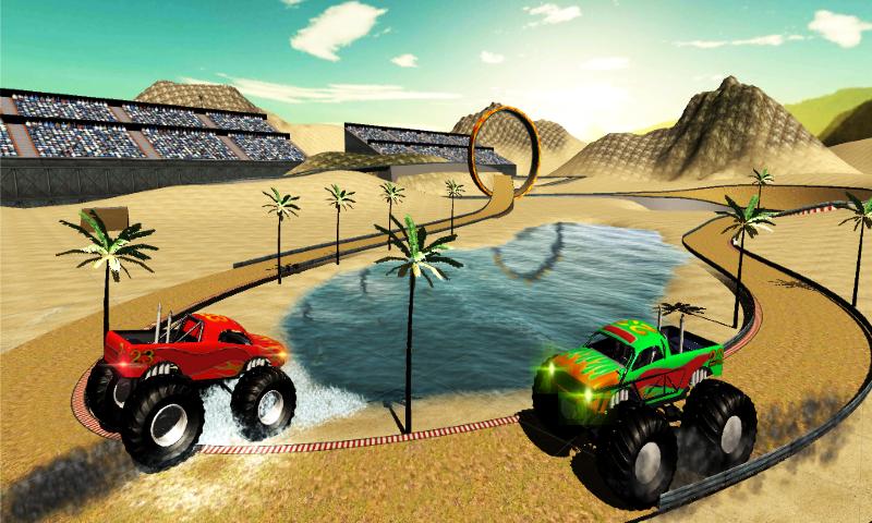 Snow 4x4 Monster Truck Stunt