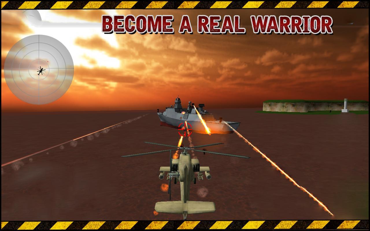 Helicopter Warship Game 3D