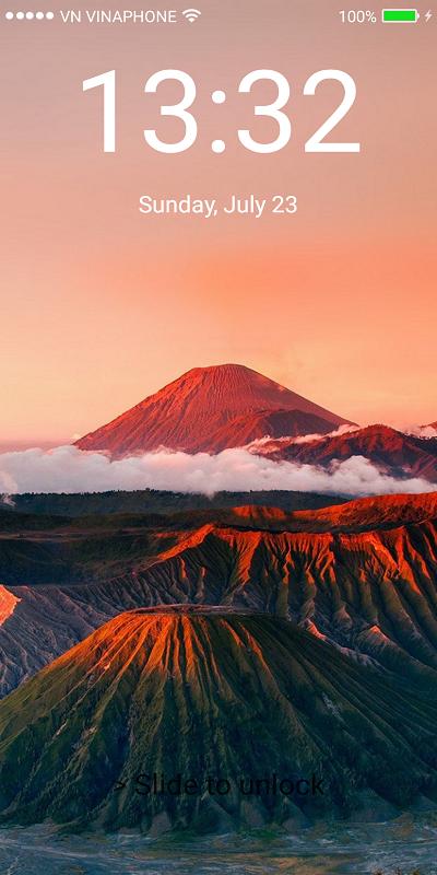 Lock Screen IOS11 - Phone 8