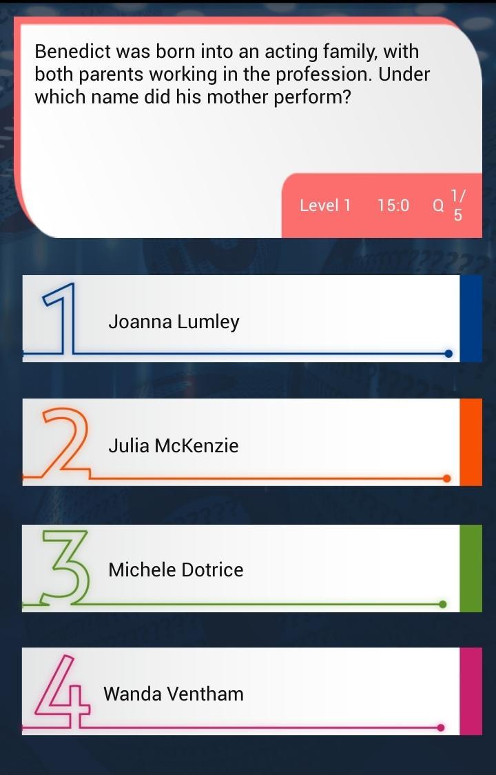 Benedict Cumberbatch Quiz