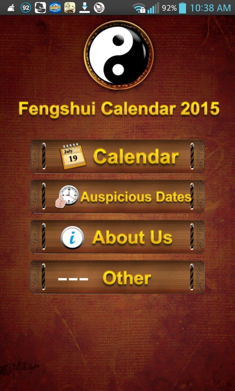 FengShui Calendar Pro 2015