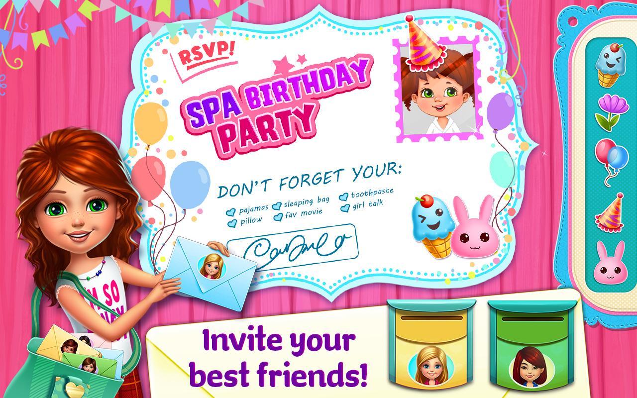 Spa Birthday Party