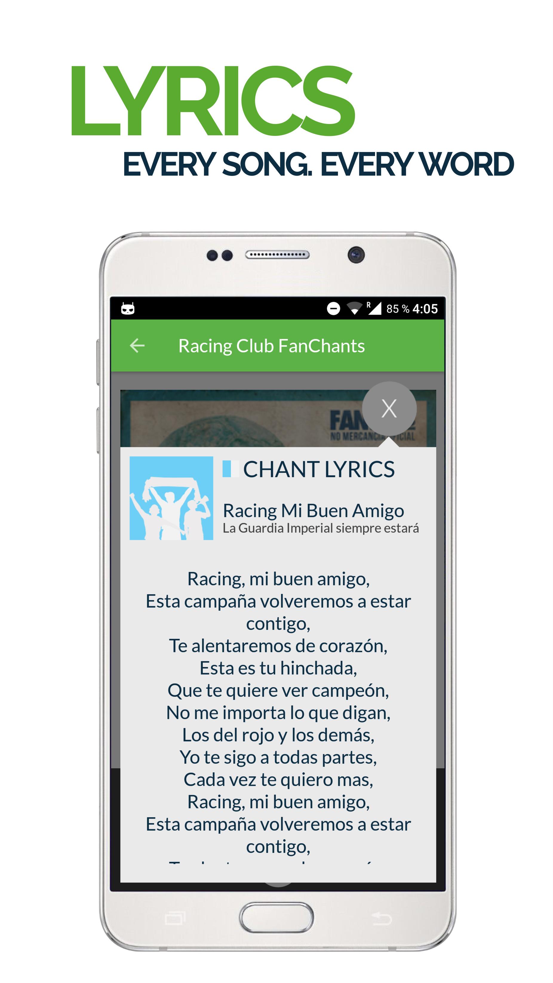 FanChants: Racing Fans Songs &