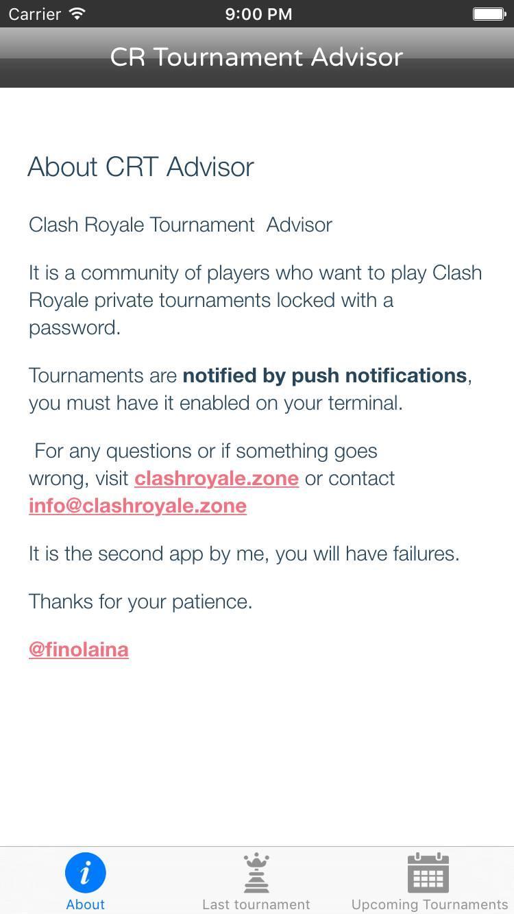 Tournaments ClashRoyale