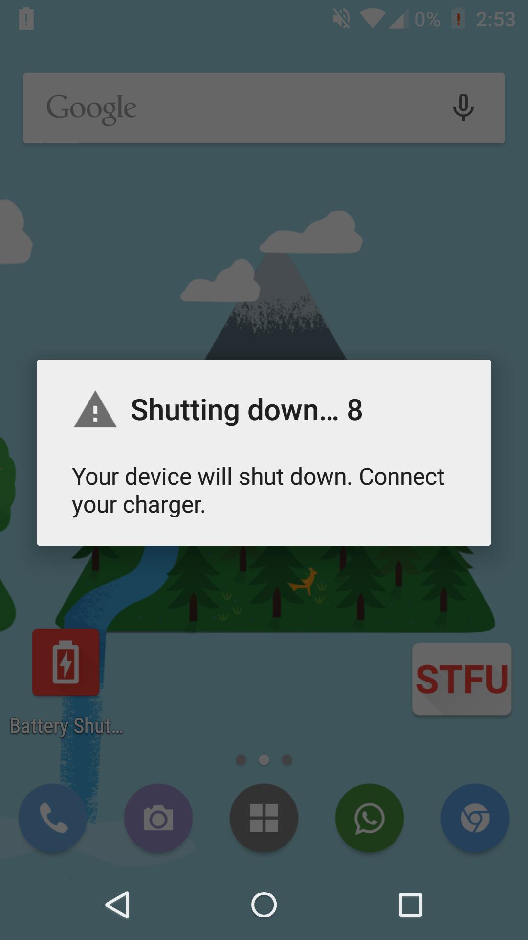 Battery Shutdown Manager