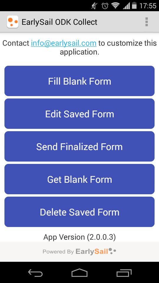 EarlySail ODK Collect