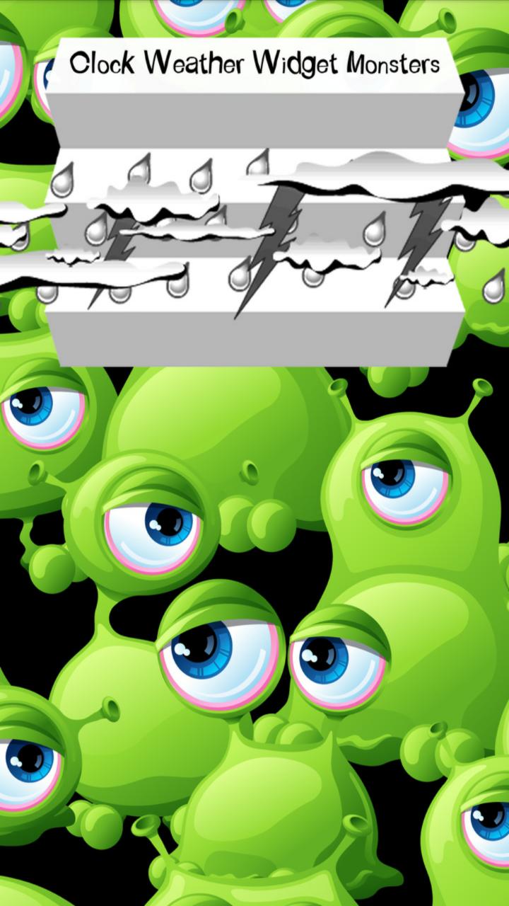 Clock Weather Widget Monsters