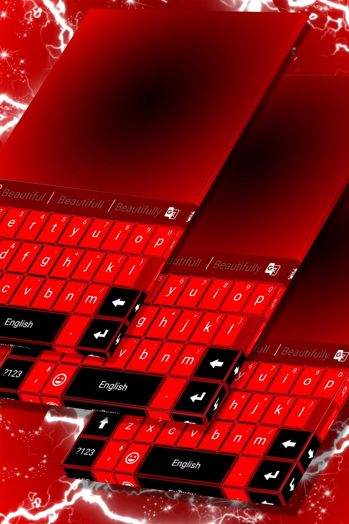 Red Black Keyboard Theme