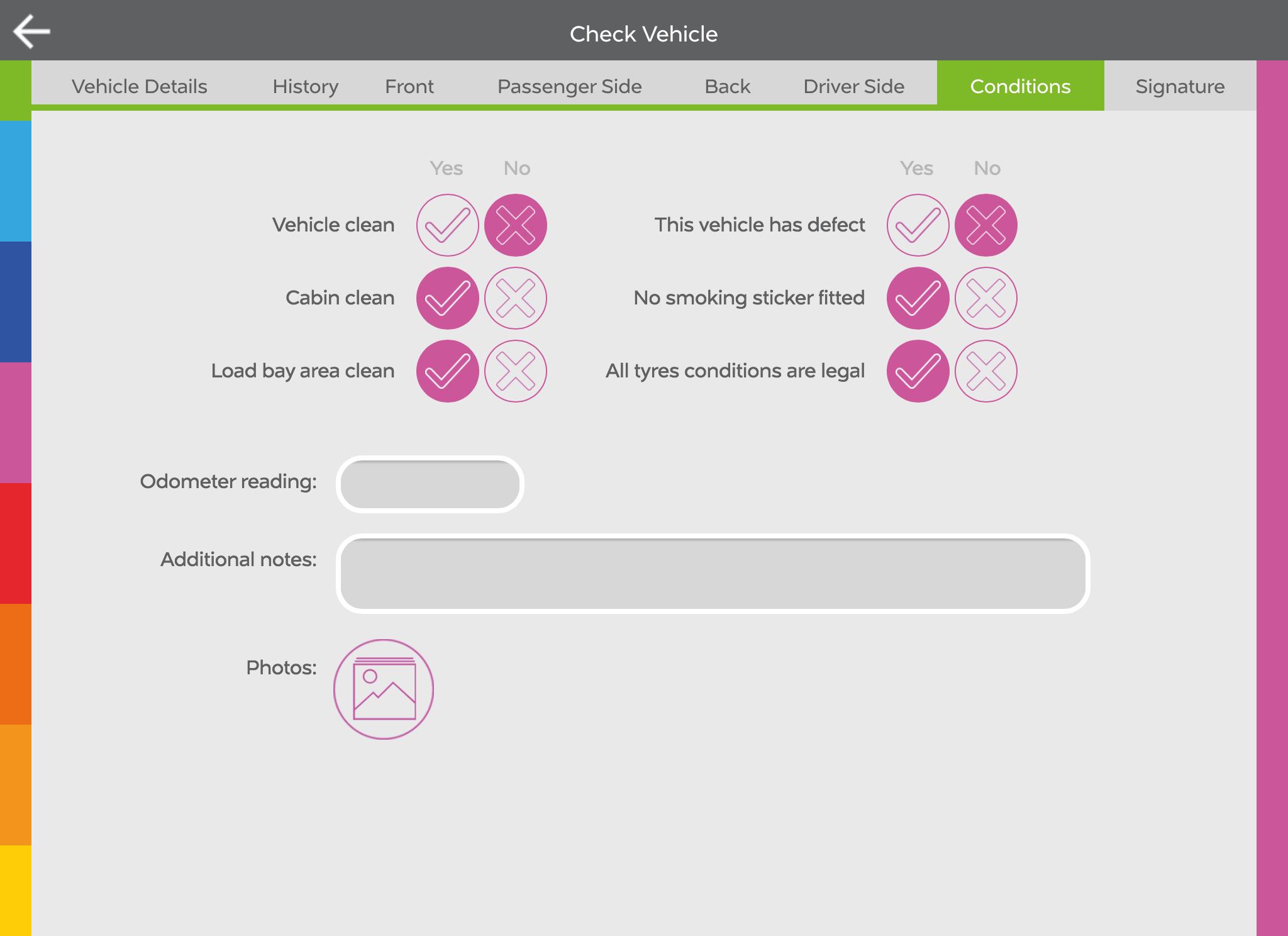 Handsfree Vehicle Check