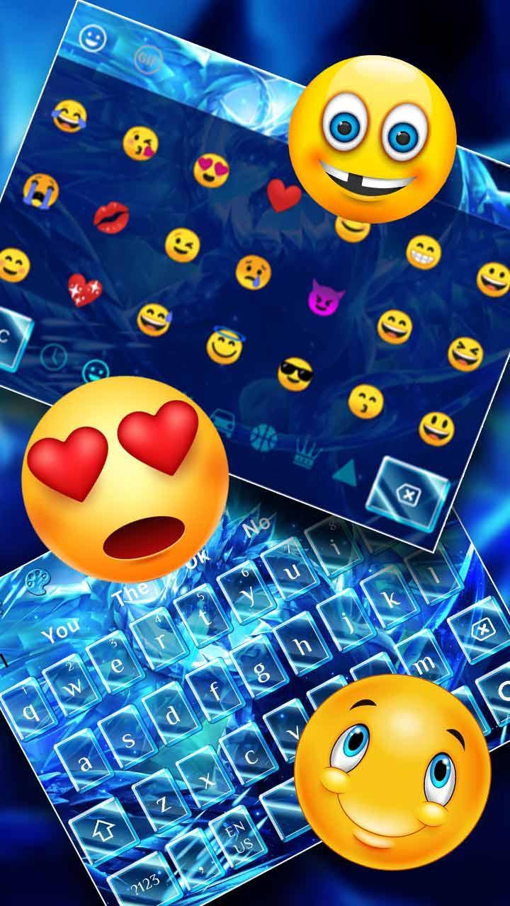 Blazing Blue Dragon Keyboard Theme