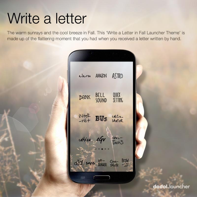 Letter LINE Launcher theme