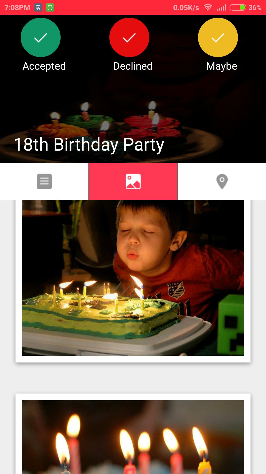 Birthday Invite Card With RSVP