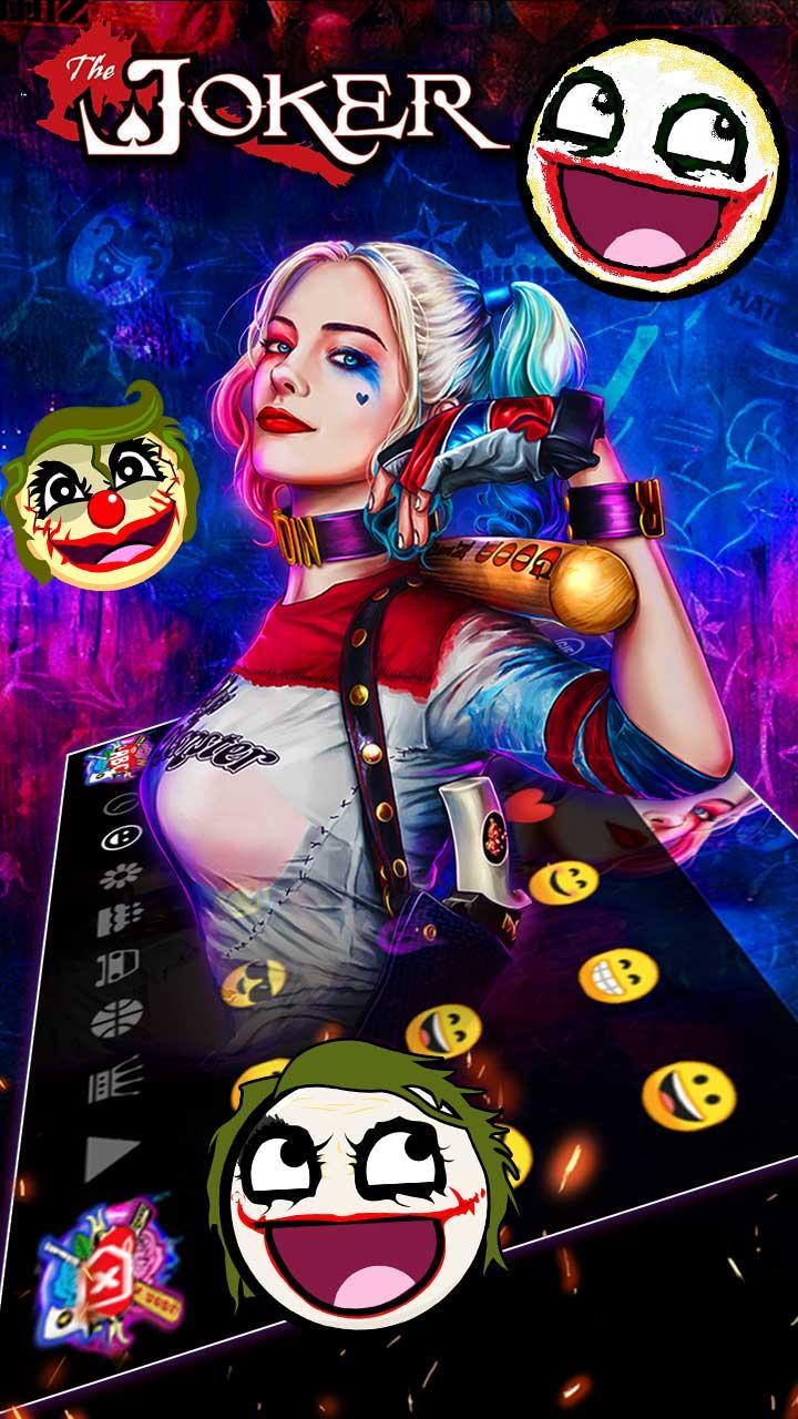 Animated Evil Girl Keyboard Theme