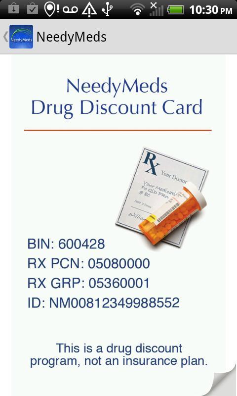 NeedyMeds Drug Discount Card