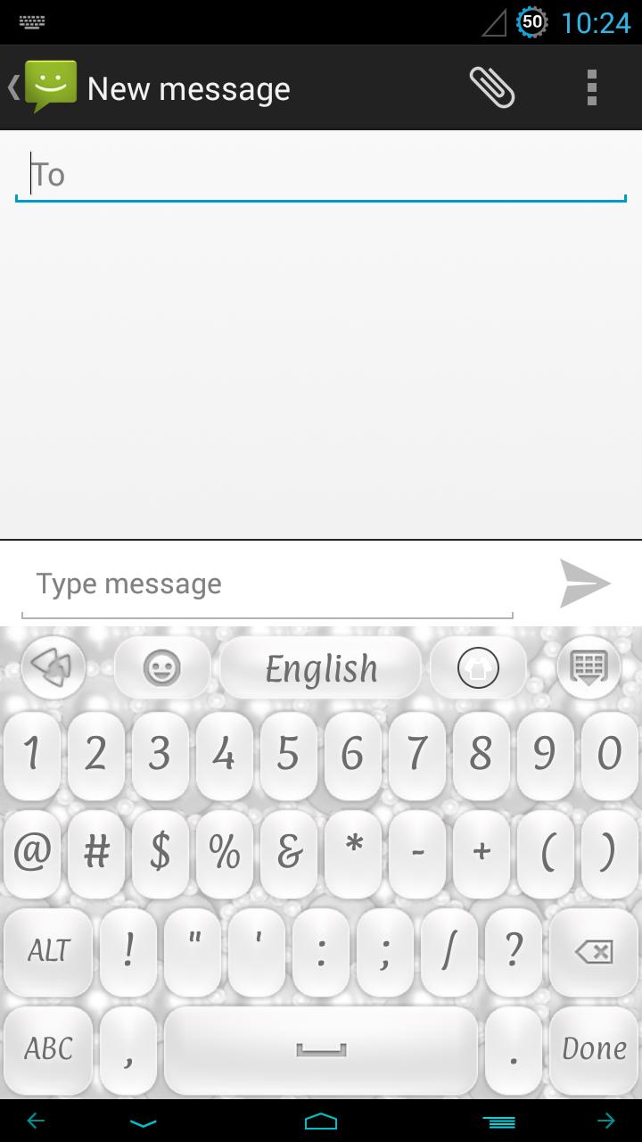 White Pearl Keyboard