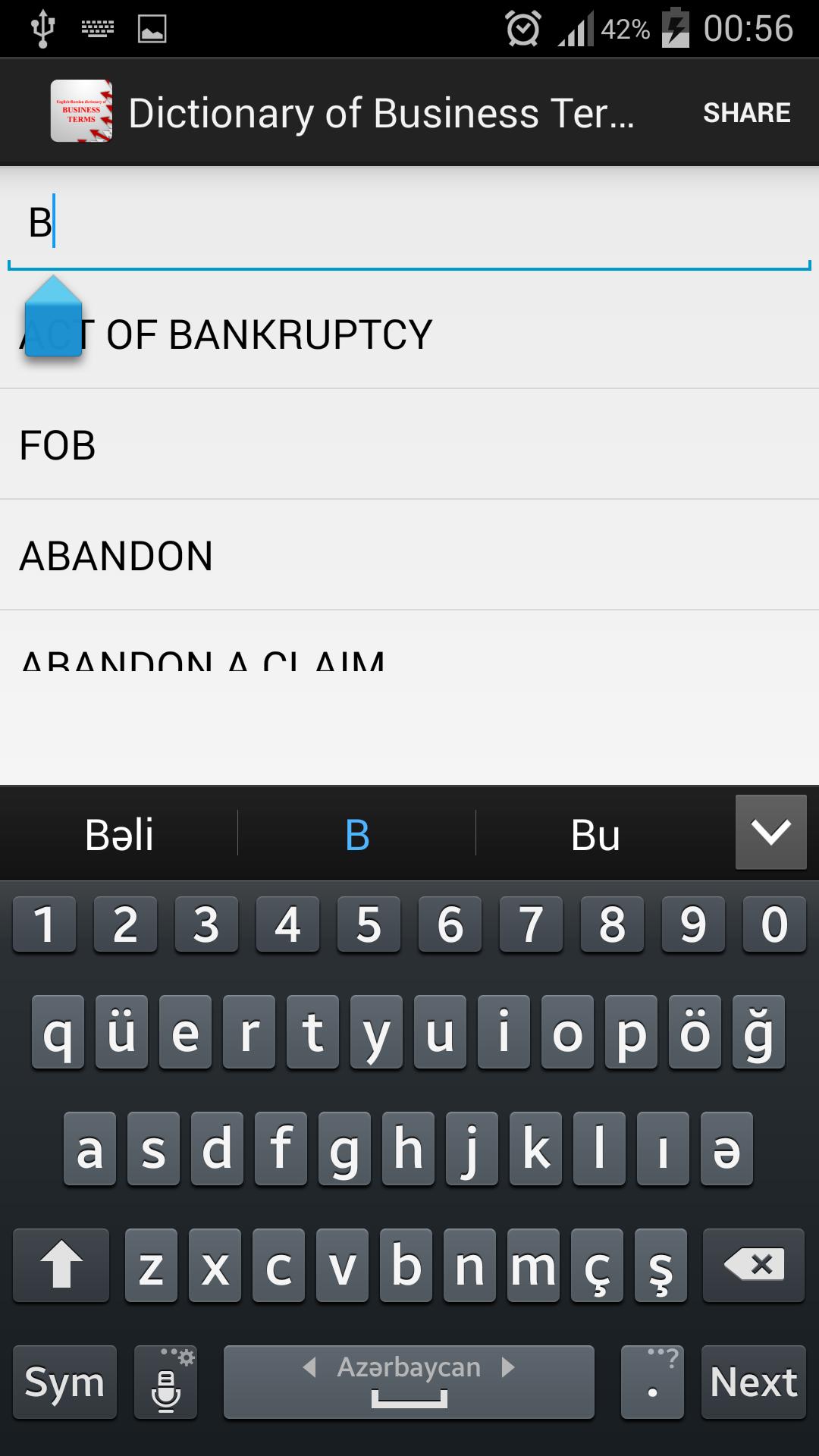 Dictionary of Business terms