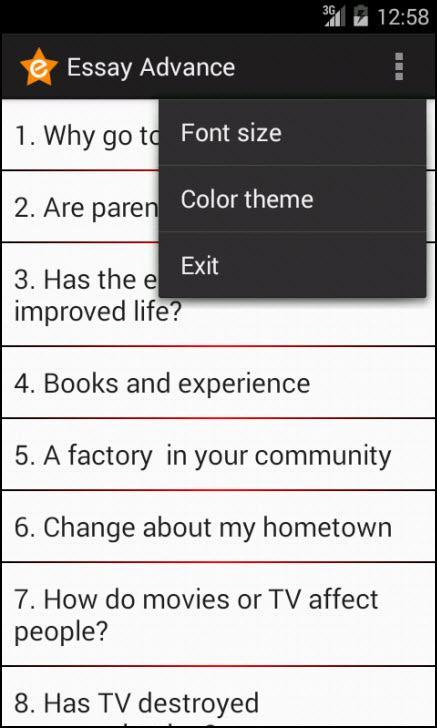 Advance English Essay