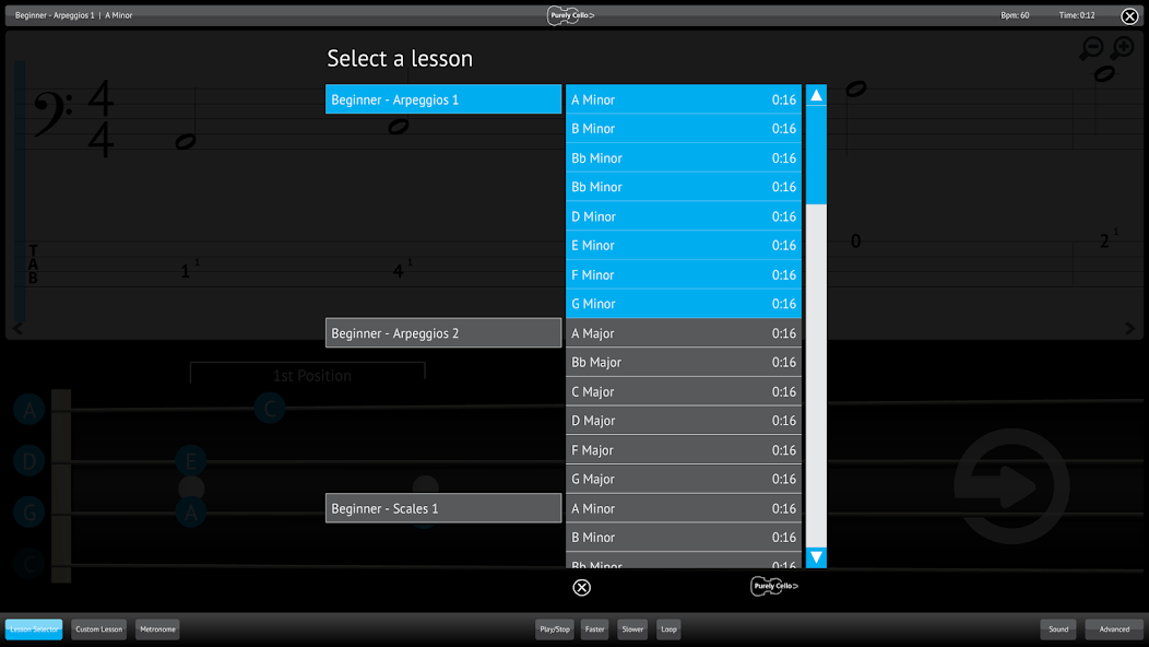 Learn Cello Lessons & Practice