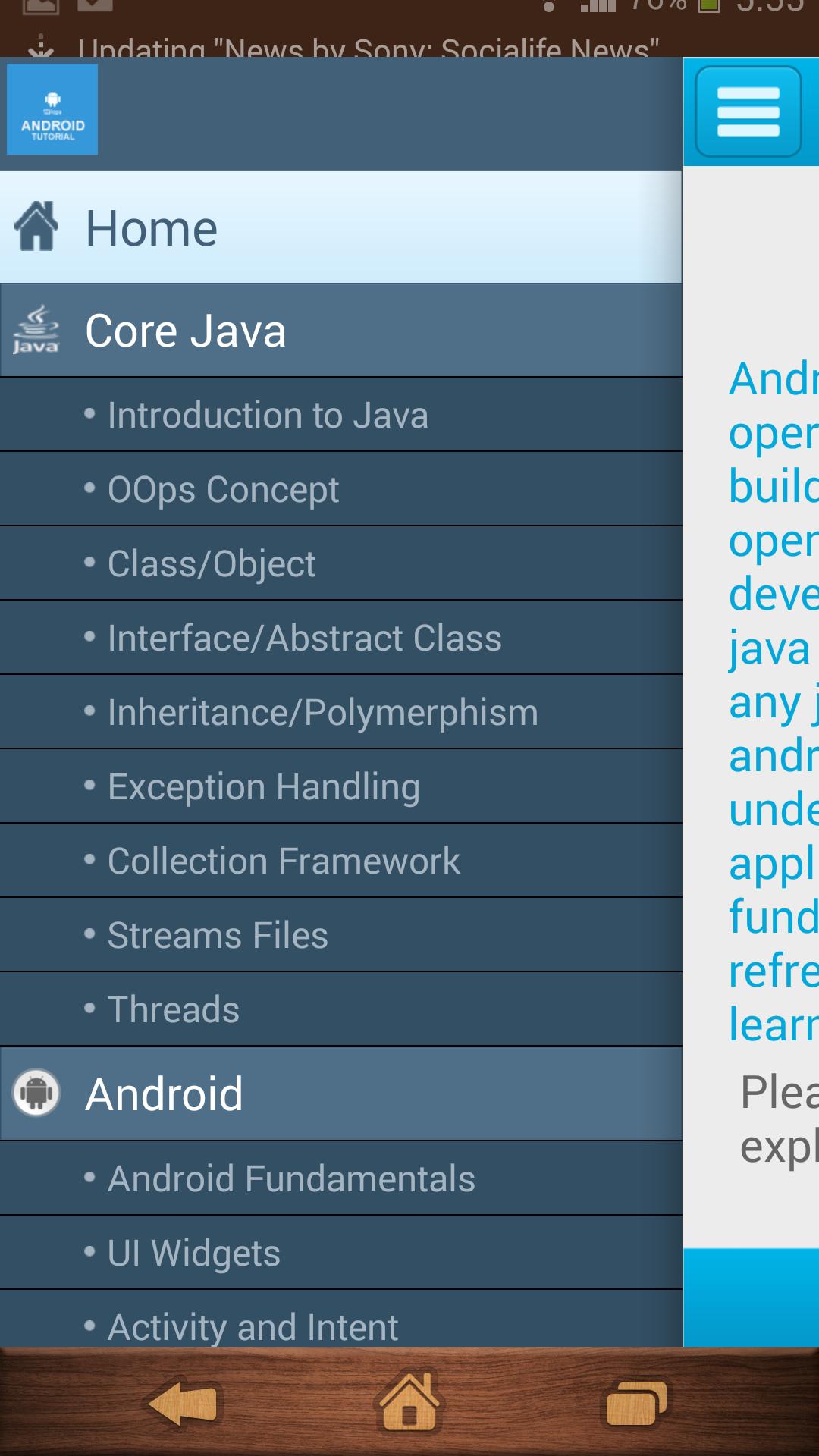 Free Android Tutorial