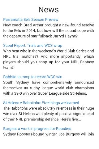 NRL News