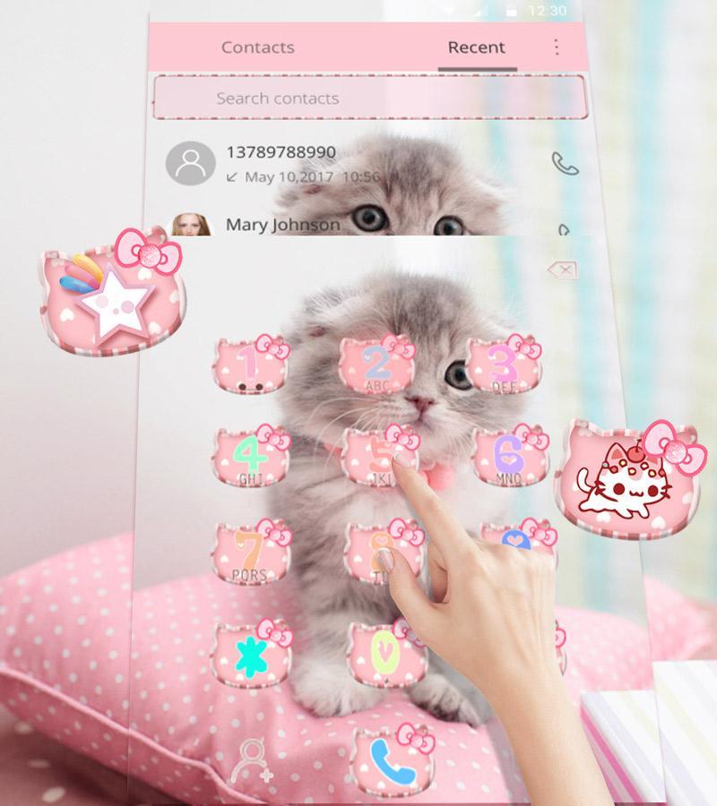 Pink Cute Kitty Cat Theme